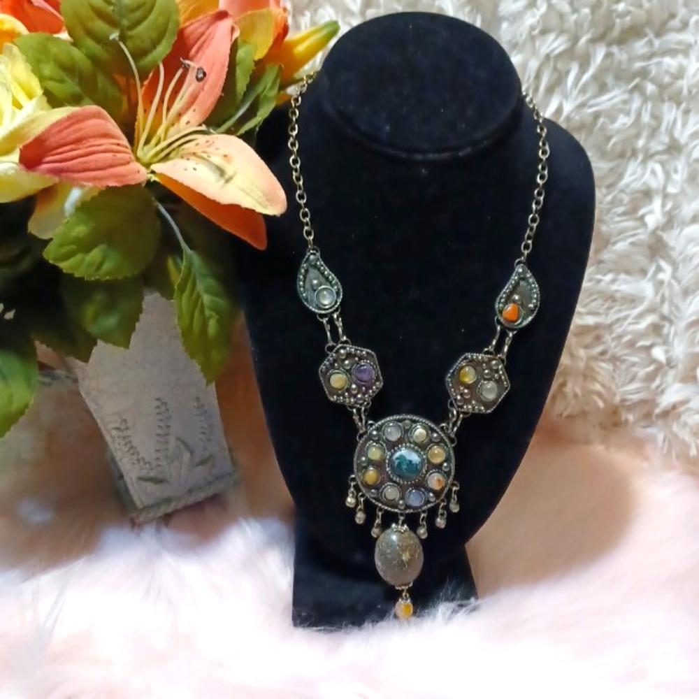 natural stone necklace